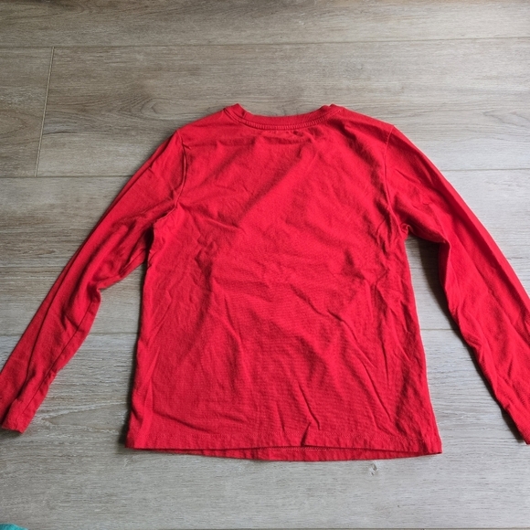 EUC Little Boy S (6/7) Set of 2 Christmas Long Sleeve Crew Neck Tees Dino Truck - Picture 10 of 10